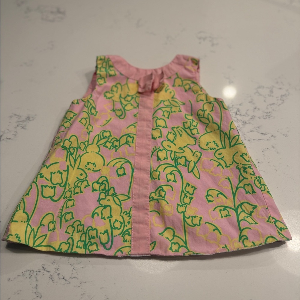 Lilly Pulitzer Pink and White Baby Dress
